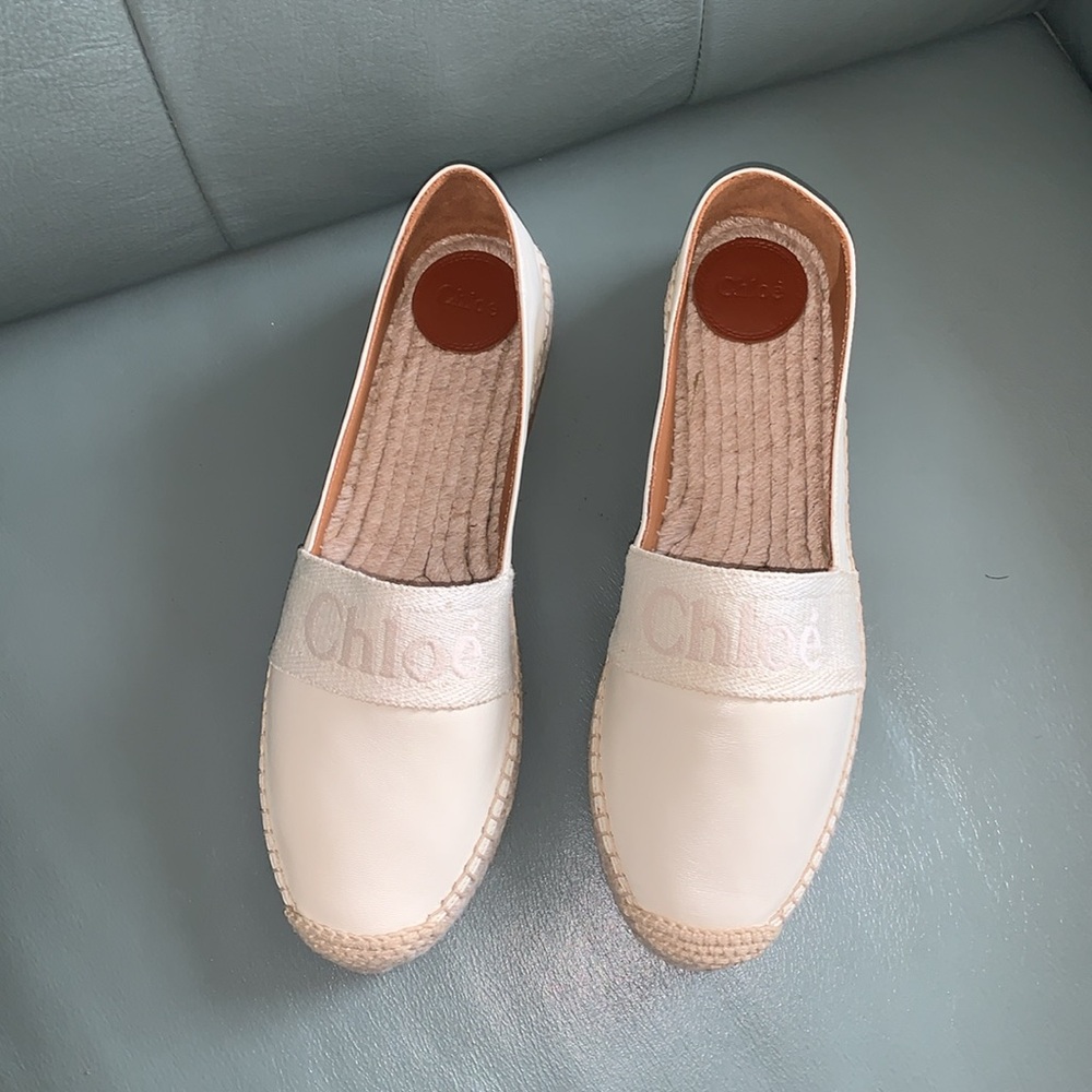 Chloé  Authentic NWT Women's Piia Leather Espadrille Flats